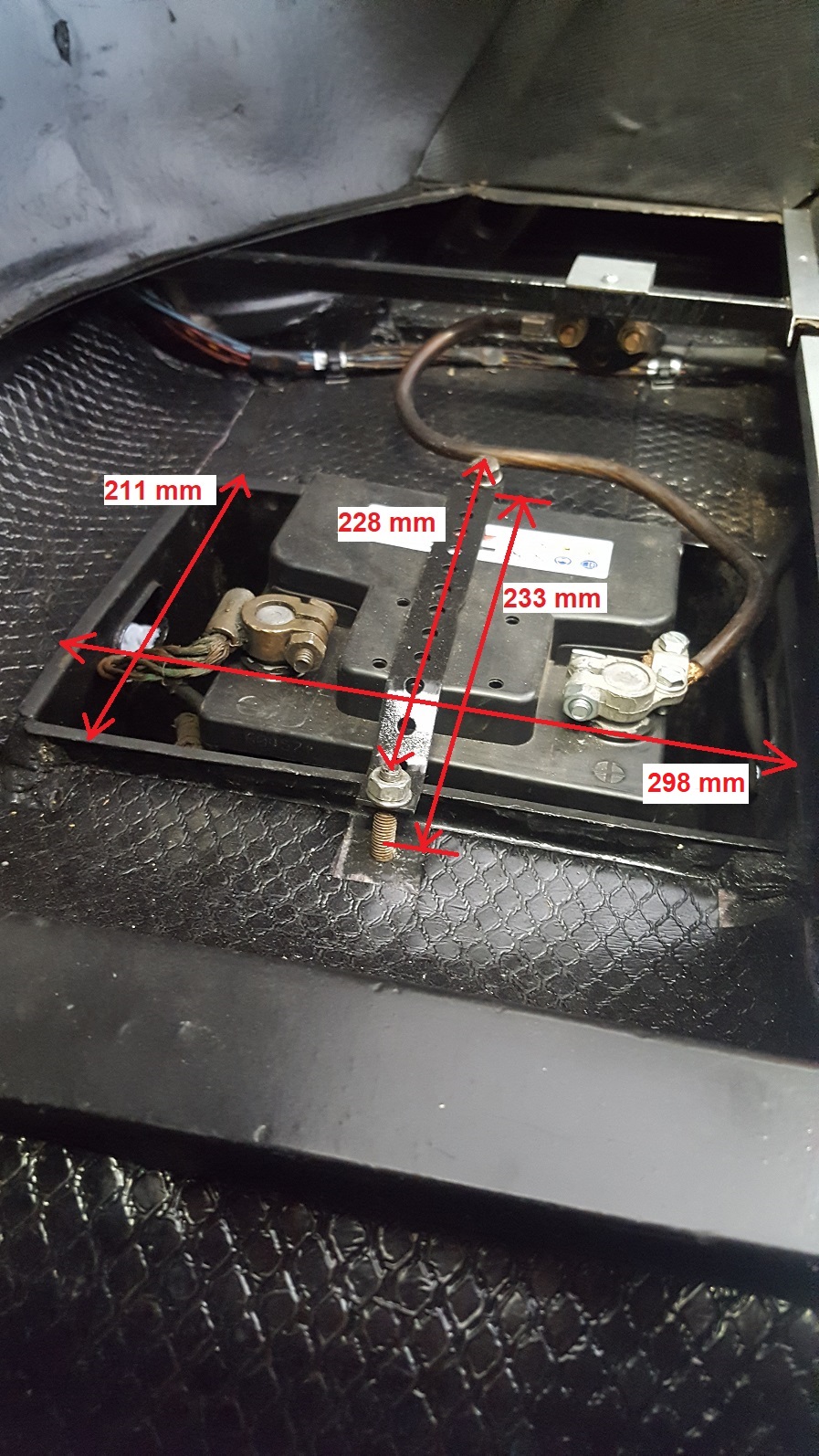 Batteriefach 1200 Cabrio